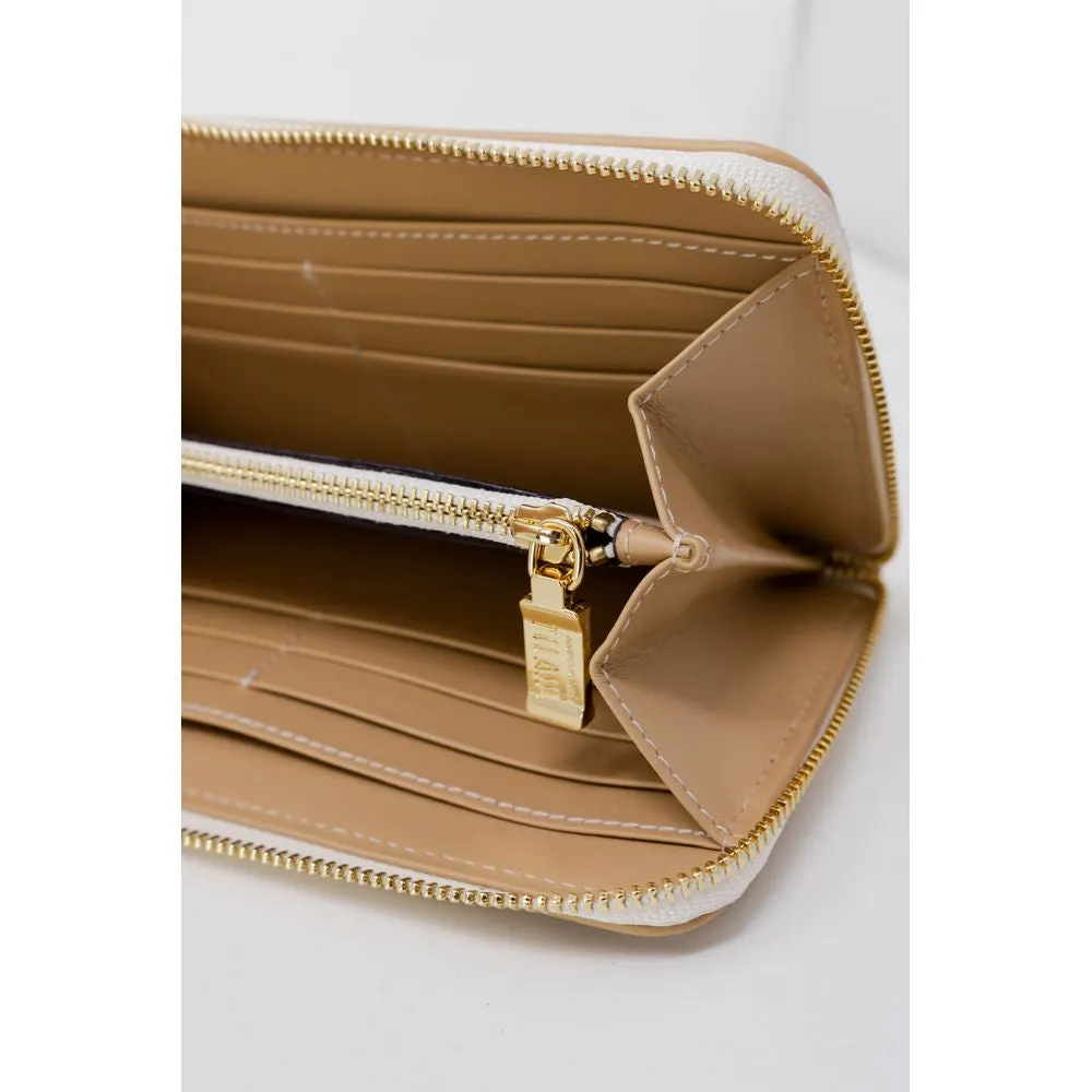 Alviero Martini Prima Classe White Leather Wallet