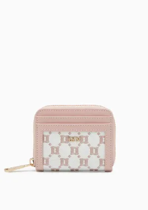 Bae Zip Around Short Wallet Printed Pink