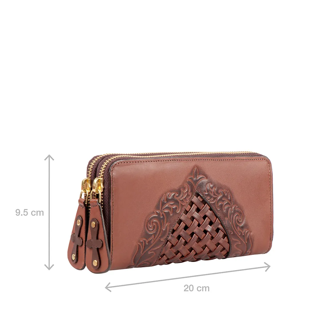 BELLE STAR W4 DOUBLE ZIP AROUND WALLET