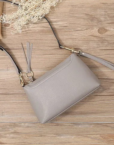 Black Zip Leather Wristlet Wallet Womens Small Crossbody Purse Minimalist Shoulder Bag for Women