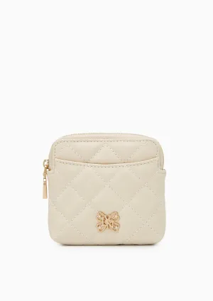 Butterfly Coin Pouch Pocket Ivory
