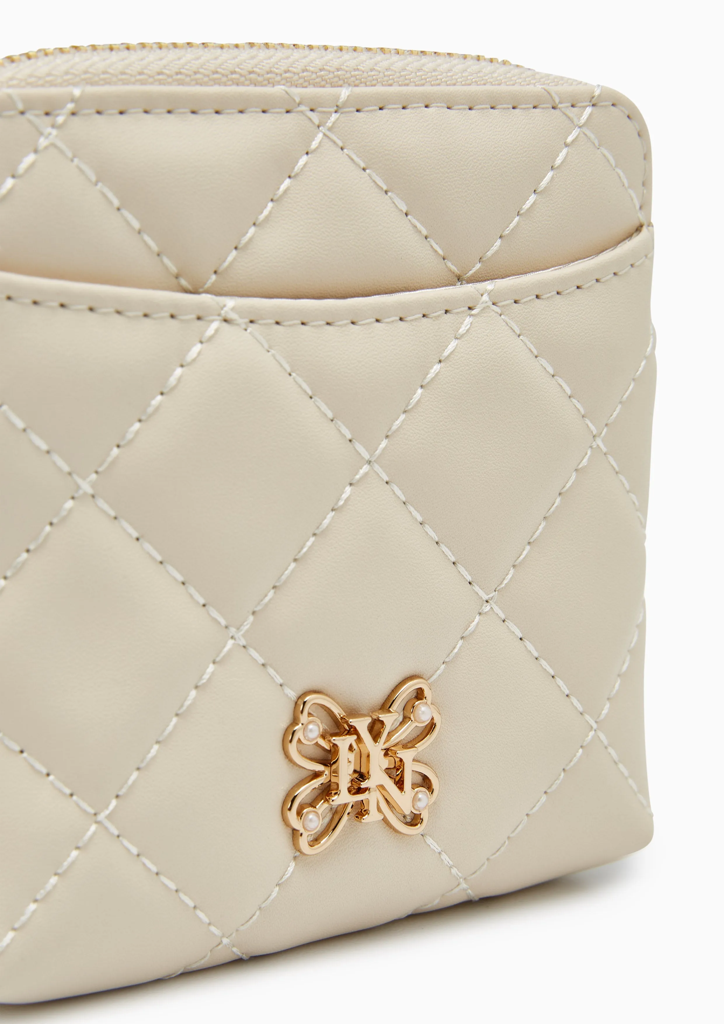 Butterfly Coin Pouch Pocket Ivory