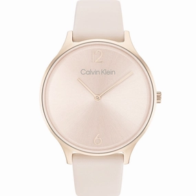 Calvin Klein 25200009 Timeless Pink Leather Womens Watch