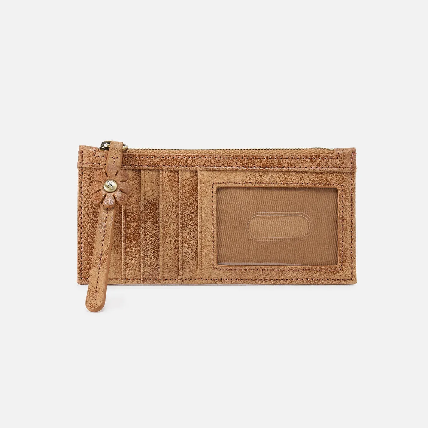 Carte Card Case In Buffed Leather - Whiskey
