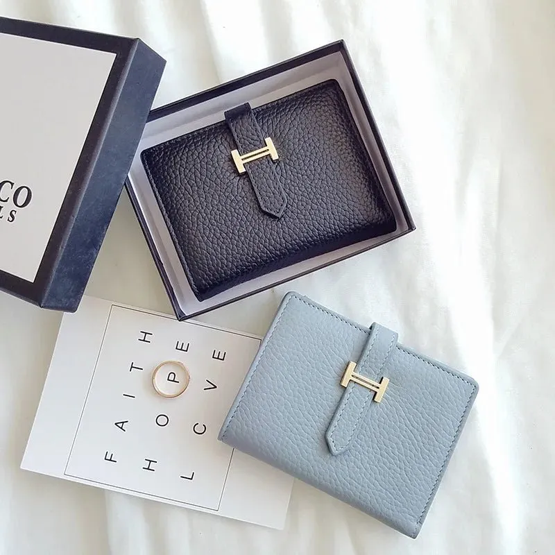 Chic Drawstring Wallet: High-Quality leather Elegance