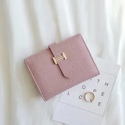 Chic Drawstring Wallet: High-Quality leather Elegance