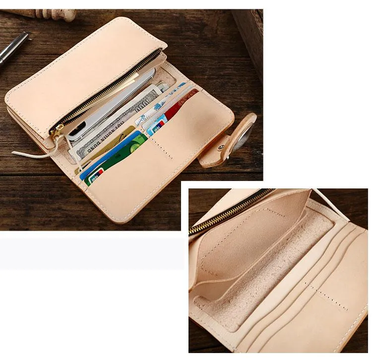 Cool Leather Biker Chain Wallet Mens Handmade Long Chain Wallets with Chain