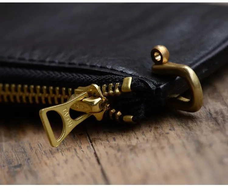 Cool Leather Mens Black Key Chain Wallet Car Key Wallet Brown Car Key Case Keys Holder for Men