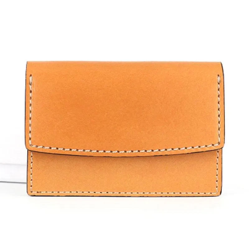 Cool Leather Mens Card Wallet Front Pocket Wallets Small Card Holders for Men