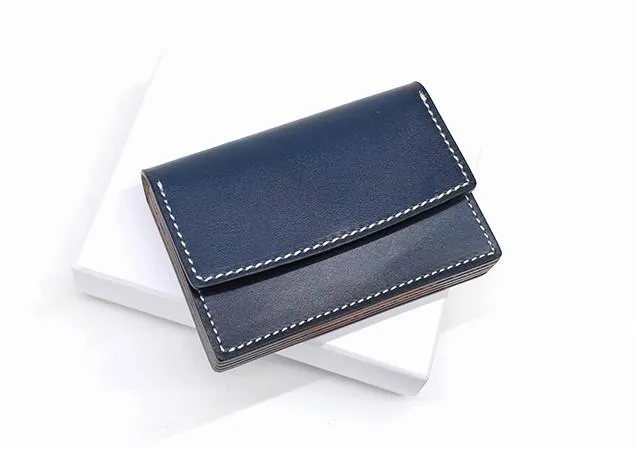 Cool Leather Mens Card Wallet Front Pocket Wallets Small Card Holders for Men
