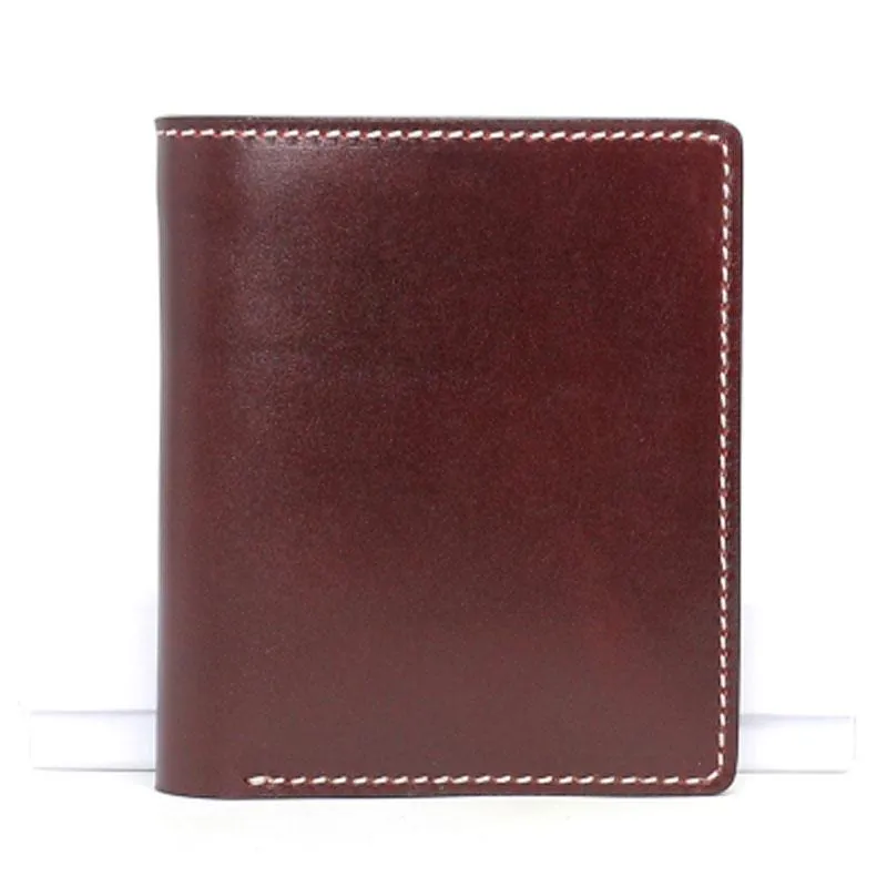Cool Leather Mens Small Wallets Front Pocket Wallet Slim Wallet for Men