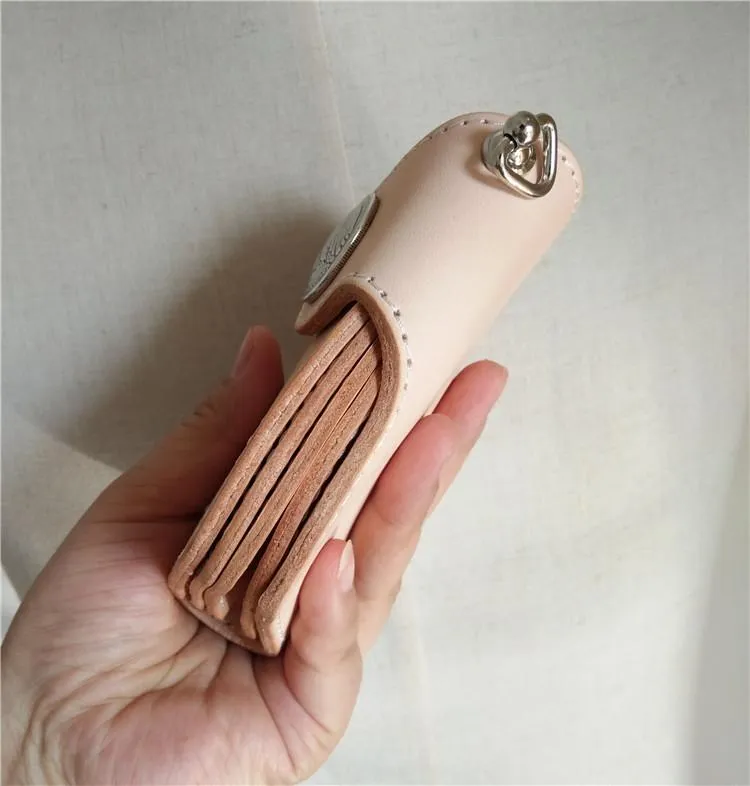 Cool Mens Leather Small Biker Chain Wallet Handmade billfold Chain Wallet for Biker