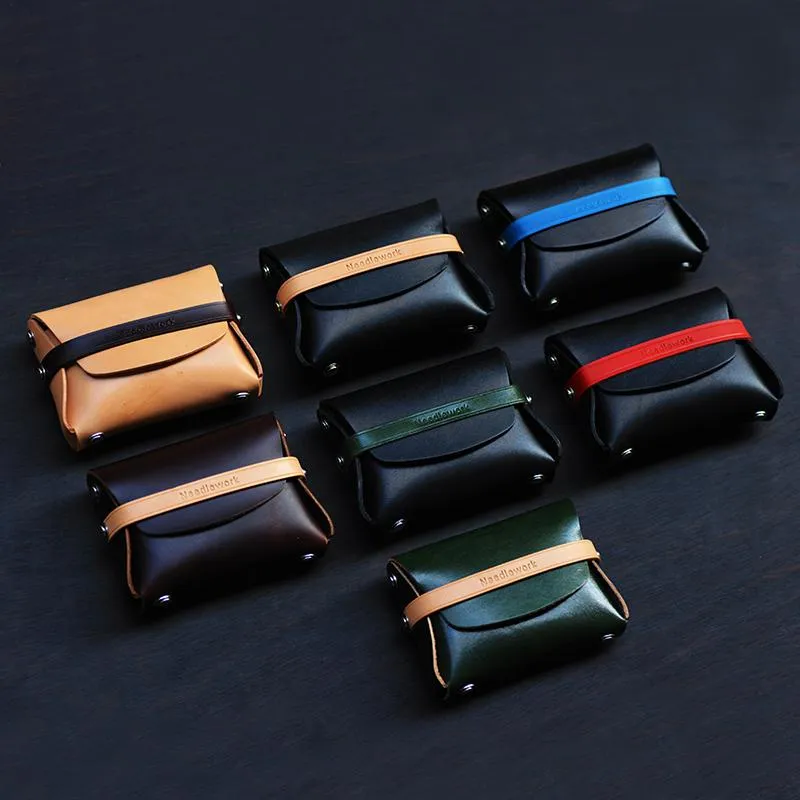 Cool Stylish Leather Mens Wallet Small Card Holder Coin Wallet Long Wallet for Men