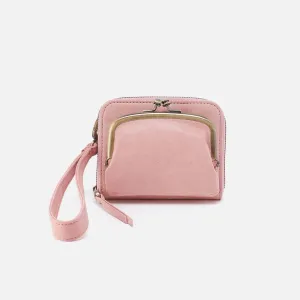 Cora Wallet Wristlet In Buffed Leather - Petal