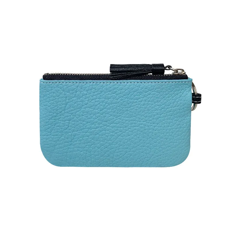 Cute Coffee Leather Small Change Wallet Women Keychain with Wallet Zipper Coin Wallet For Women