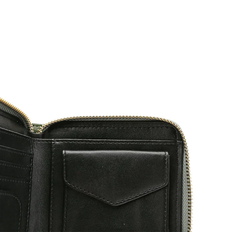 Cute Stylish Leather Womens Small Wallet for Women Zipper billfold Wallets