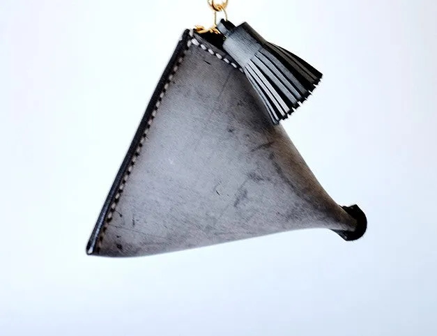 Cute Triangular LEATHER Womens Small Coin Wallet Leather Change Small Wallet FOR Women
