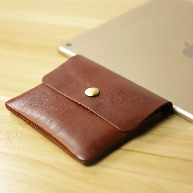 Cute Women Brown Leather Mini Coin Wallet Small Change Wallet For Women