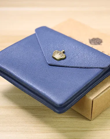 Cute Women Crown Gray Leather Mini Billfold Wallet Coin Wallets Slim Change Wallets For Women