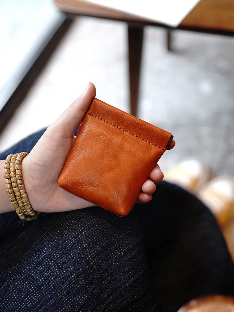 Cute Women Green Leather Change Wallet Slim Coin Wallets Headphone Case Cord Organizer For Women