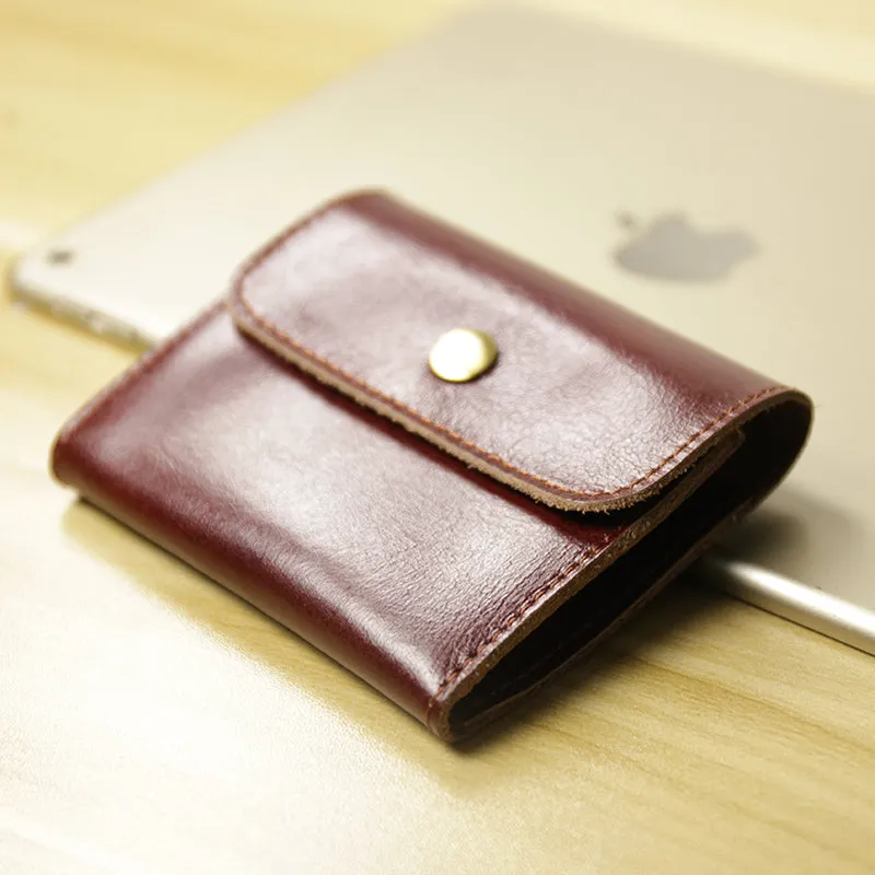 Cute Women Leather Mini Zip Coin Wallet Black Change Wallets Slim Billfold Wallet For Women