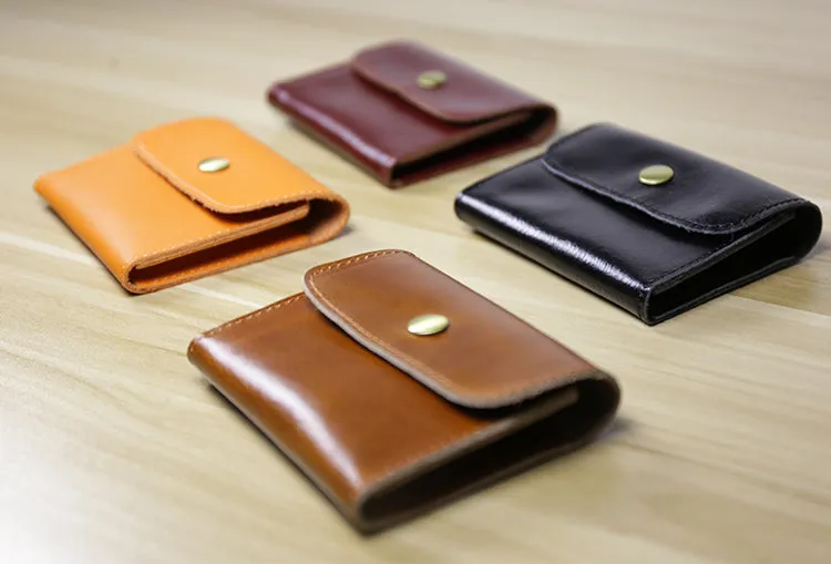Cute Women Leather Mini Zip Coin Wallet Black Change Wallets Slim Billfold Wallet For Women