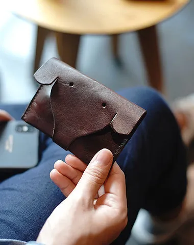 Cute Women Mini Black Leather Elephant Coin Pouch Small Coin Wallet Change Wallet For Women