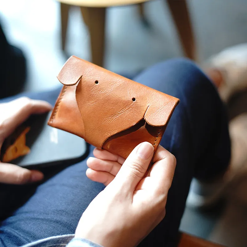 Cute Women Mini Black Leather Elephant Coin Pouch Small Coin Wallet Change Wallet For Women