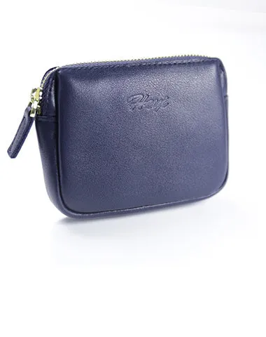 Cute Women Orange Leather Mini Zip Billfold Wallet Coin Wallet Small Zip Change Wallets For Women