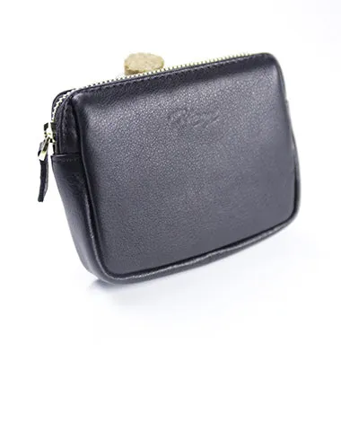 Cute Women Orange Leather Mini Zip Billfold Wallet Coin Wallet Small Zip Change Wallets For Women