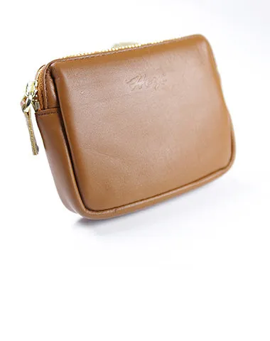 Cute Women Red Leather Mini Zip Billfold Wallet Coin Wallet Small Zip Change Wallets For Women