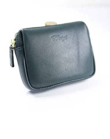Cute Women Red Leather Mini Zip Billfold Wallet Coin Wallet Small Zip Change Wallets For Women