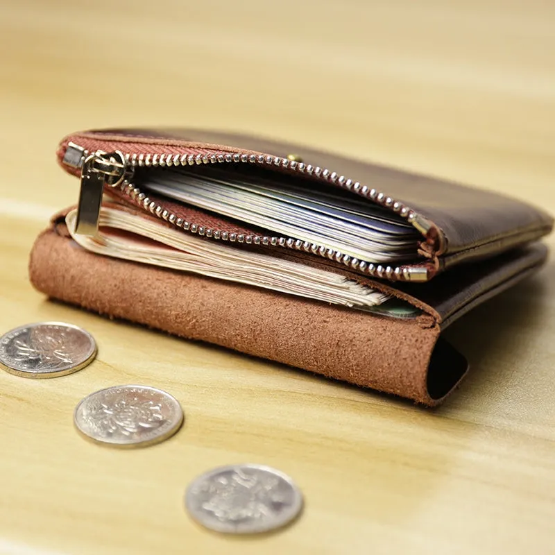 Cute Women Sunflower Coffee Leather Mini Billfold Wallet Coin Wallets Slim Change Wallets For Women