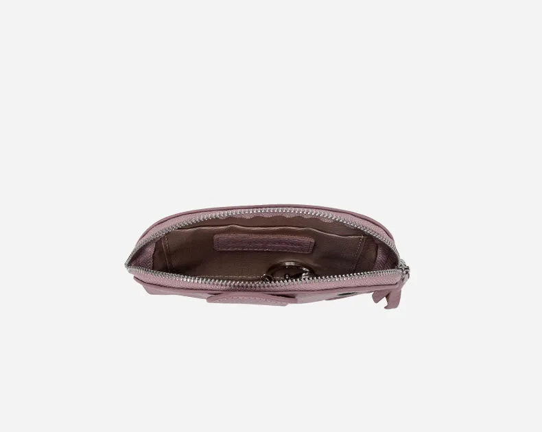 Cutest Women Pink Leather Elephant Small Zipper Wallet Keychain with Wallet Change Wallet For Women