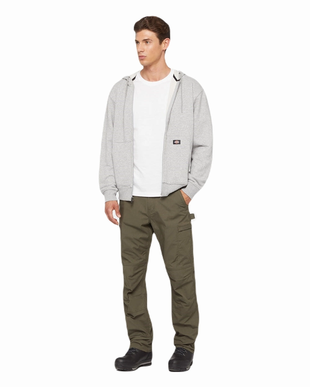 Dickies Mens Everyday Full Zip Fleece Hoodie