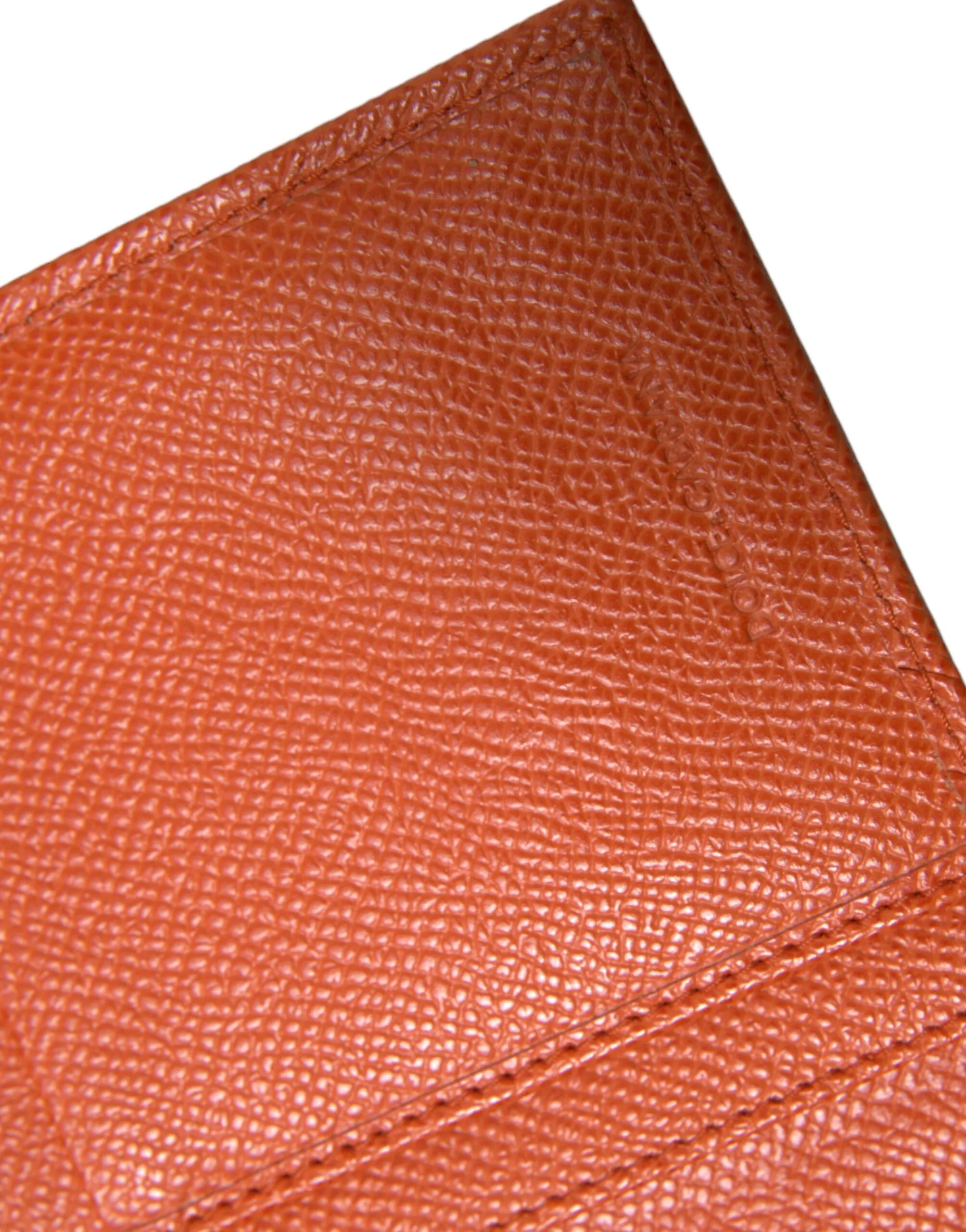 Dolce & Gabbana Chic Orange Crocodile Leather Wallet