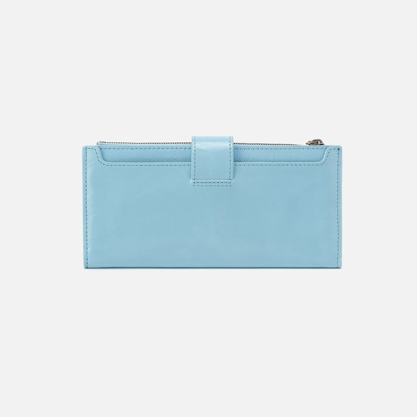 Dunn Continental Wallet In Polished Leather - Stratosphere