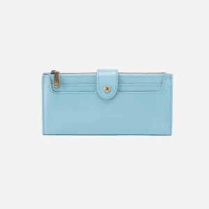 Dunn Continental Wallet In Polished Leather - Stratosphere