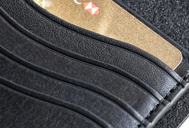 Genuine leather billfold wallet leather men billfold vintage wallet for men