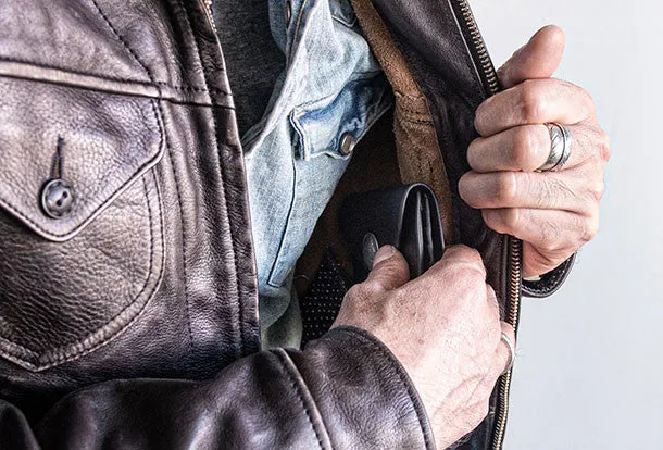 Genuine leather billfold wallet leather men billfold vintage wallet for men