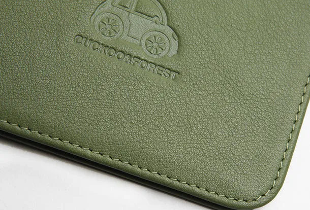 Genuine Leather Cute billfold Slim Wallet License Card Holder Wallet Purse For Women Girl