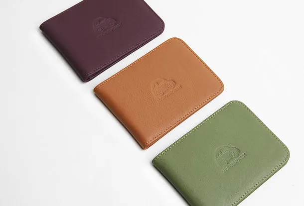 Genuine Leather Cute billfold Slim Wallet License Card Holder Wallet Purse For Women Girl