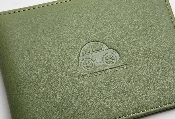 Genuine Leather Cute billfold Slim Wallet License Card Holder Wallet Purse For Women Girl