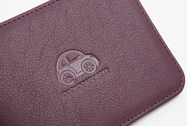 Genuine Leather Cute billfold Slim Wallet License Card Holder Wallet Purse For Women Girl