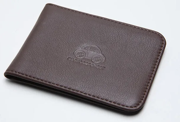 Genuine Leather Cute billfold Slim Wallet License Card Holder Wallet Purse For Women Girl