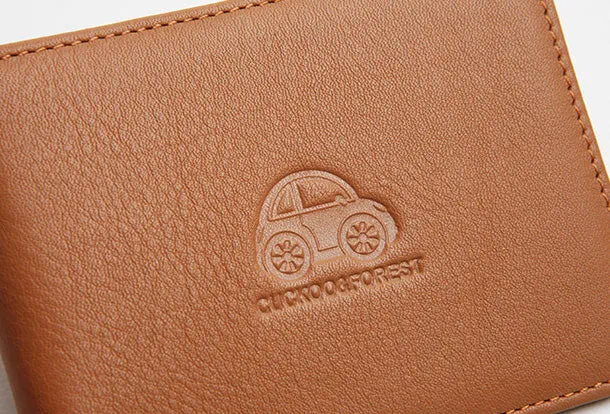 Genuine Leather Cute billfold Slim Wallet License Card Holder Wallet Purse For Women Girl