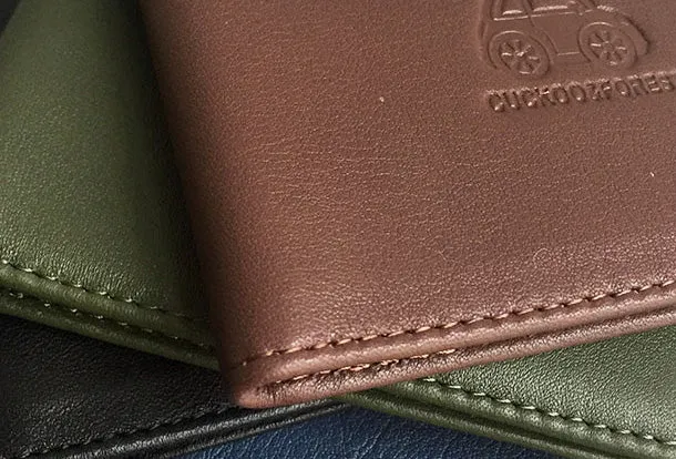 Genuine Leather Cute billfold Slim Wallet License Card Holder Wallet Purse For Women Girl