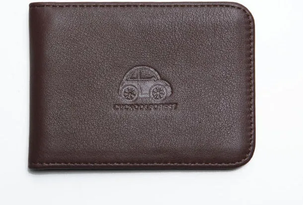 Genuine Leather Cute billfold Slim Wallet License Card Holder Wallet Purse For Women Girl