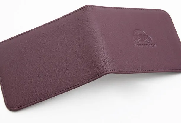 Genuine Leather Cute billfold Slim Wallet License Card Holder Wallet Purse For Women Girl
