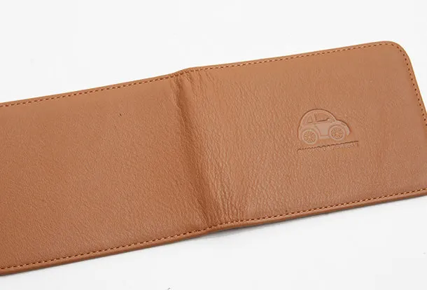 Genuine Leather Cute billfold Slim Wallet License Card Holder Wallet Purse For Women Girl